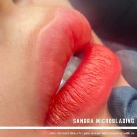 台北紋唇推薦-水晶唇與歐式霧唇差別-SandraEyebrow琉璃水光霧唇作品