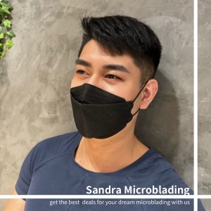 台北男士霧眉推薦案例-Sandra老師作品-改善稀疏眉型
